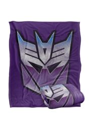 Hasbro Transformers Decepticon Shine Silky Touch Blanket 152x127cm in White - Size: 152x127 cm - thumbnail 2