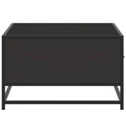 Berkfield Home Coffee Table Black 90x57x35 cm Engineered Wood & Metal - Size: 90 x 57 x 35 cm - thumbnail 6