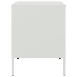 Berkfield Home Durable Bedside Cabinets 2 pcs White 36x39x50.5 cm Steel - thumbnail 7