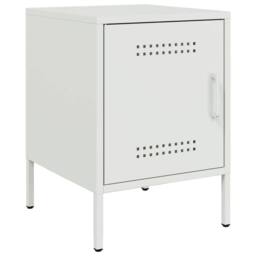 Berkfield Home Durable Bedside Cabinets 2 pcs White 36x39x50.5 cm Steel - thumbnail 5