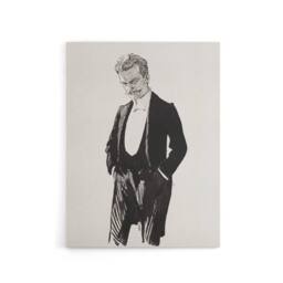 "Artery8 Albert Edelfelt Composer Jean Sibelius Portrait Canvas Wall Art Print in White - Size: W12"" x H16""" - thumbnail 1