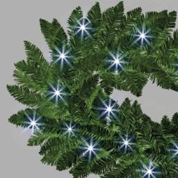 Shatchi 2m Prelit Imperial Pine Green W/Cool White Leds Christmas Christmas Garland - thumbnail 2