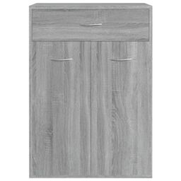 Berkfield Home Shoe Cabinet Grey Sonoma 60x35x84 cm Engineered Wood - Size: 60 x 35 x 84 cm - thumbnail 6