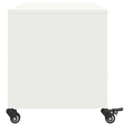 Berkfield Home TV Cabinet White 100.5x39x43.5 cm Steel - thumbnail 7