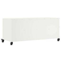 Berkfield Home TV Cabinet White 100.5x39x43.5 cm Steel - thumbnail 8