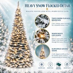 Shatchi 4FT Pre-Lit Green Pop Up Artificial Christmas Tree with Warm White LEDs & Metal Stand - thumbnail 5