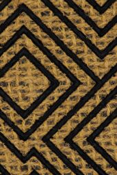 JVL Alba Woven Tuffscrape Doormat 40x60cm Diamond in Natural - Size: 40 cm x 60 cm - thumbnail 3