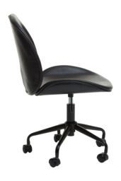 Orsina Clinton Home Office Chair in Black - thumbnail 3