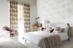 Loops Table Lamp Ribbed White Resin Base White Faux Linen Shade White LED E27 60W - thumbnail 2