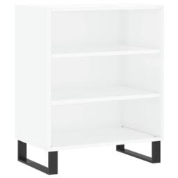 Berkfield Home Sideboard High Gloss White 57x35x70 cm Engineered Wood - Size: 57 x 35 x 70 cm - thumbnail 1