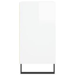 Berkfield Home Sideboard High Gloss White 57x35x70 cm Engineered Wood - Size: 57 x 35 x 70 cm - thumbnail 5