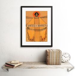 Artery8 Votes For Women Political Suffrage Movement 1931 Vintage Poster Artwork Framed Wall Art Print 12X16 Inch in Black - thumbnail 2