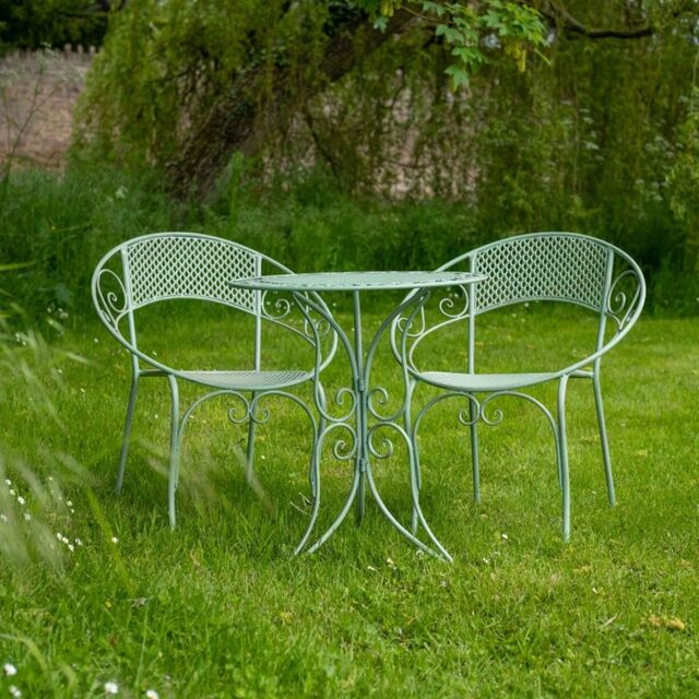Ascalon Design Ltd Aquitaine Mesh 3 Piece Bistro Set - L60 x W60 x H70 cm - Sage in Green - image 1