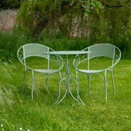 Ascalon Design Ltd Aquitaine Mesh 3 Piece Bistro Set - L60 x W60 x H70 cm - Sage in Green - thumbnail 1
