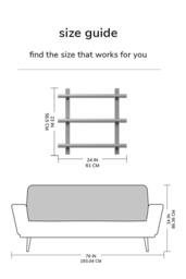 MH London Wall Mounted Shelf, 3-Tier Floating Shelves, Display Shelf in Solid Wood - Oliver in Black - thumbnail 7
