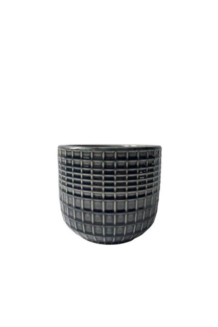 KDMD Hortus Grey Braga Pot 7cm H x 7.5cm Dia 4 Pack - image 1