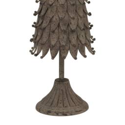 Lemon Pavilion Furniture and Decor Medium Rustic Decorative Tree with Star - L10xW14xH45 cm - Silver in White - thumbnail 3