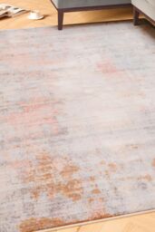 Kukoon Beige Pastel Pink Distressed Abstract Washable Living Room Area Rug - Size: 160 cm x 230 cm - thumbnail 2