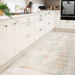 Kukoon Beige Pastel Pink Distressed Abstract Washable Living Room Area Rug - Size: 160 cm x 230 cm - thumbnail 5