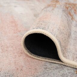 Kukoon Beige Pastel Pink Distressed Abstract Washable Living Room Area Rug - Size: 160 cm x 230 cm - thumbnail 6