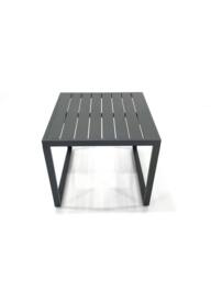 Fimous 8 Seater Aluminium Outdoor Garden Furniture Set w/ Adjustable Rising Lifting Dining Table 3 Seater Sofa 2 Small Footstool 2 Side Tables Dark - thumbnail 6