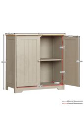 Home Discount Bath Vida Priano 2 Door Under Sink Cabinet Bathroom Unit in Grey - thumbnail 2