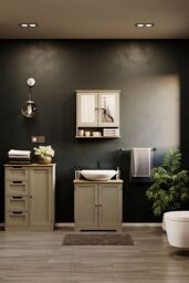 Home Discount Bath Vida Priano 2 Door Under Sink Cabinet Bathroom Unit in Grey - thumbnail 6