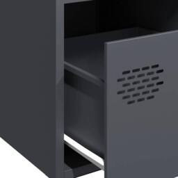 Berkfield Home Sideboard Anthracite 35x39x73.5 cm Cold-rolled Steel in Dark Grey - thumbnail 9