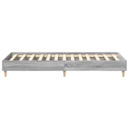 Berkfield Home Traditional Bed Frame 90x200 cm Grey Sonoma Engineered Wood - thumbnail 7