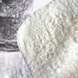 Warren Reed - Designer Snowy Black & White Highland Cow Sherpa Blanket - Size: Large - thumbnail 3
