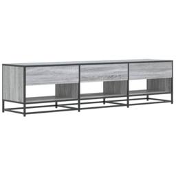 Berkfield Home TV Cabinet Grey Sonoma 180x40x46 cm Engineered Wood - Size: 180 x 40 x 46 cm - thumbnail 6