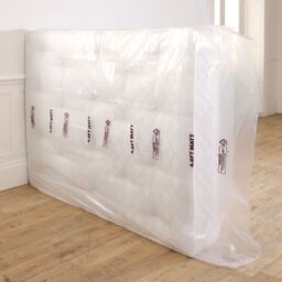 BSSPOKE Mattress Cover Storage Bag Moving Protective Chair Sofa Polythene Bag in Clear - Size: Super King - thumbnail 2