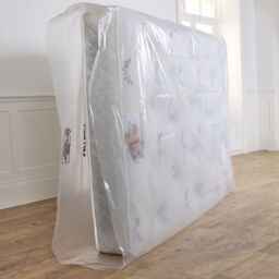 BSSPOKE Mattress Cover Storage Bag Moving Protective Chair Sofa Polythene Bag in Clear - Size: Super King - thumbnail 3