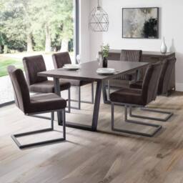 Cheshire Huxford Premium Charcoal Grey Dining Chairs - Set of 2 - thumbnail 5
