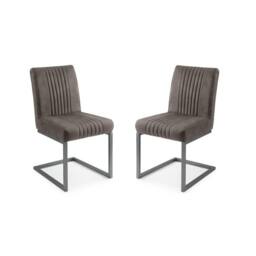 Cheshire Huxford Premium Charcoal Grey Dining Chairs - Set of 2 - thumbnail 1