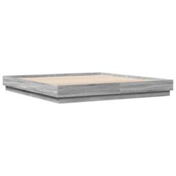 Berkfield Home Durable Bed Frame without Mattress Grey Sonoma 180x200 cm Super King - thumbnail 1