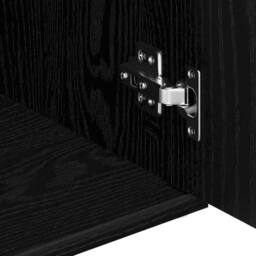 Berkfield Home Sideboard Black Oak 91x29.5x65 cm Engineered Wood - thumbnail 9