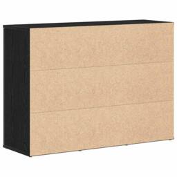 Berkfield Home Sideboard Black Oak 91x29.5x65 cm Engineered Wood - thumbnail 8