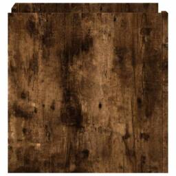 Berkfield Home Decorative Bedside Cabinet Smoked Oak 45x50x50 cm Engineered Wood in Brown - Size: 45 x 50 x 50 cm - thumbnail 5