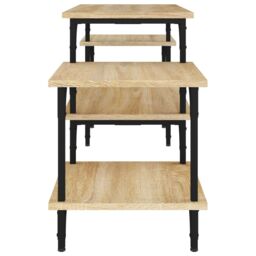 Berkfield Home TV Cabinet Sonoma Oak 117x35x52 cm Engineered Wood in Brown - Size: 117 x 35 x 52 cm - thumbnail 6