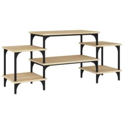 Berkfield Home TV Cabinet Sonoma Oak 117x35x52 cm Engineered Wood in Brown - Size: 117 x 35 x 52 cm - thumbnail 2