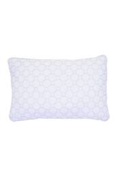 Living and Home Plush & Breathable Geometric Textured Pillow Insert for Back Stomach and Side Sleepers in White - thumbnail 4