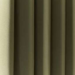 OHS Pair of Thermal Ready Made Eyelet Blackout Curtains in Olive - Size: 168 cm width x 137 cm drop - thumbnail 5