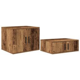 Berkfield Home Storage Cabinet - Old Wood - 108x41x40 cm - Engineered Wood in Brown - Size: 108 x 41 x 40 cm - thumbnail 2