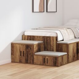 Berkfield Home Storage Cabinet - Old Wood - 108x41x40 cm - Engineered Wood in Brown - Size: 108 x 41 x 40 cm - thumbnail 1