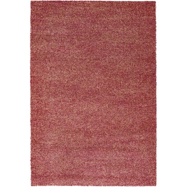 The Rug Shop UK Pink Modern Shaggy Plain Easy to Clean Area Rug - Size: 160 cm x 230 cm - image 1