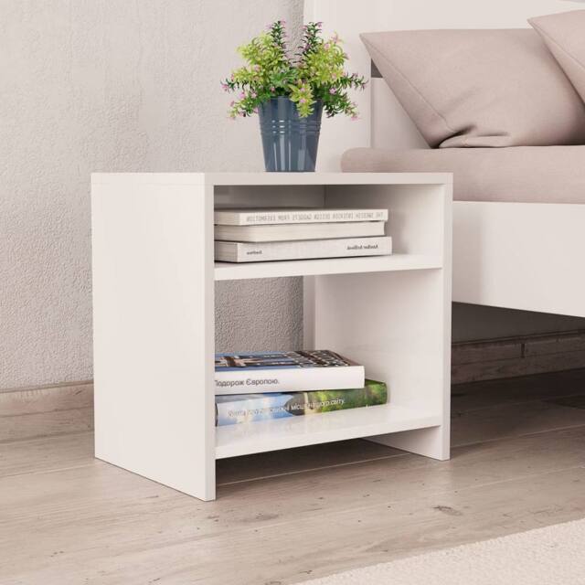 Berkfield Home Bedside Cabinets 2 pcs White 40x30x40 cm Engineered Wood - Size: 40 x 30 x 40 cm - image 1