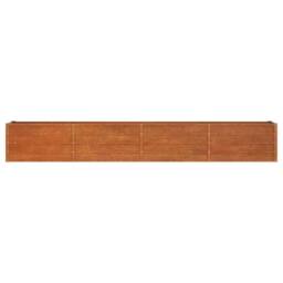 Berkfield Home Garden Raised Bed Rusty 320x40x45 cm Corten Steel in Brown - Size: 320 x 40 x 45 cm - thumbnail 4