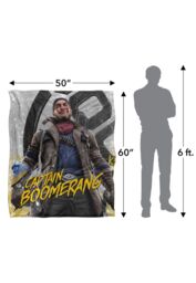 Suicide Squad LOGOVISION :Kill The Justice League, 152x127 cm Boomerang Silk Touch Blanket in White - thumbnail 5