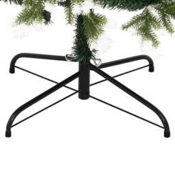 Berkfield Home Beautiful Artificial Hinged Christmas Tree with Flocked Snow 180 cm in Green - thumbnail 6